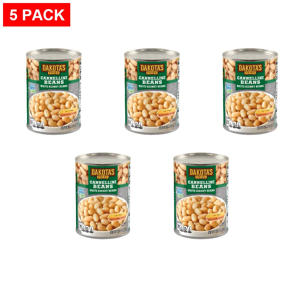 Dakota’s Pride Cannellini Beans, 15.5 oz – Pack of 5