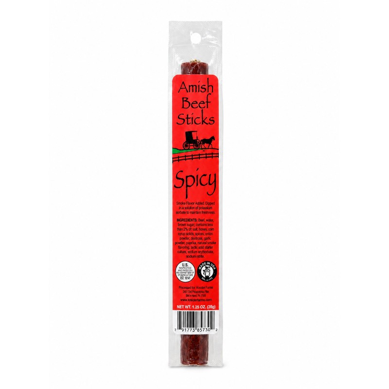 24x Amish Spicy Beef Sticks Spice Seasoning Kitchen Cooking Gourmet Bulk 1oz