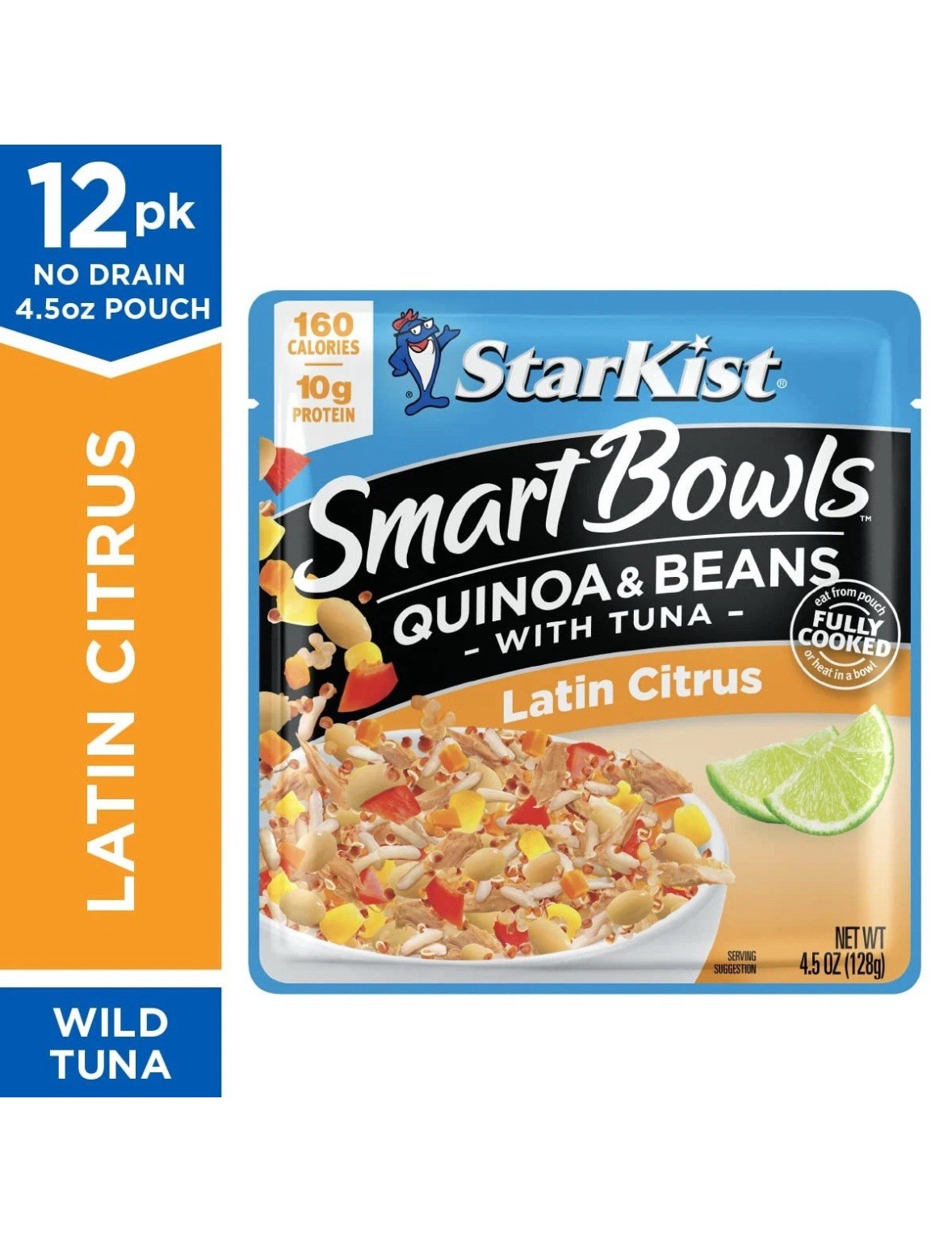 StarKist Smart Bowls Latin Citrus, 4.5 oz Pouch (Pack of 12) – Features Quinoa