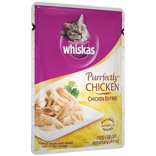 Whiskas Purrfectly Chicken, 3 Ounce, 24 Per Case