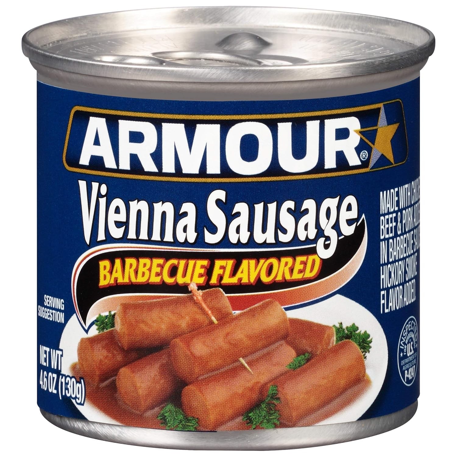 BBQ Flavored Ready to Eat Canned Vienna Sausage 7g Protein Low Sodium Canned