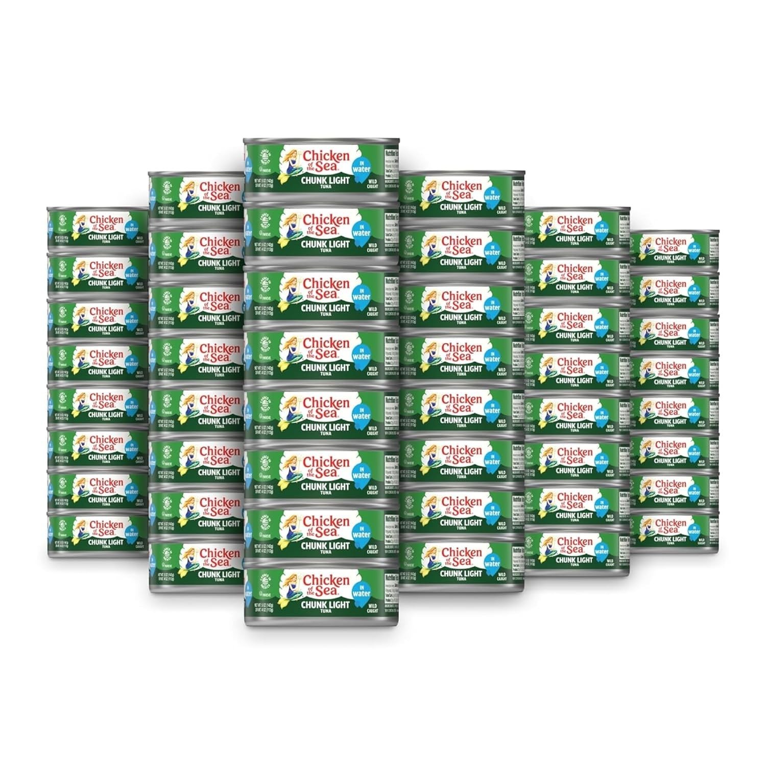 Wild Caught Chunk Light Tuna 5 Ounce Cans 10-Count – High Protein 100% Classic