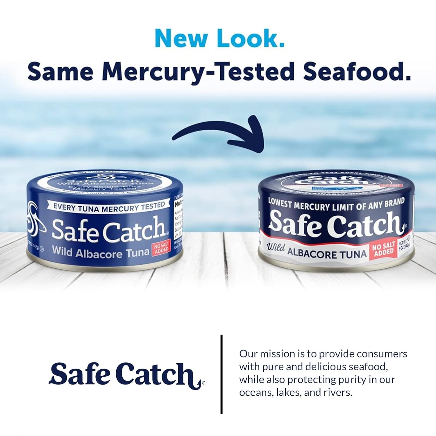 Safe Catch Canned Lowest Mercury Limit Albacore Tuna 5 Ounce (Pack of 12)