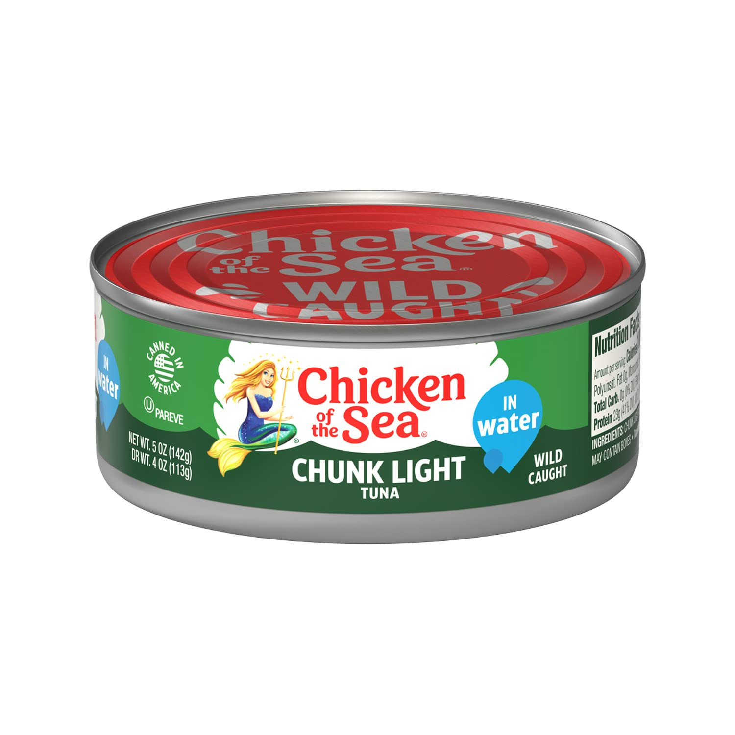 Wild Caught Chunk Light Tuna, 5 Ounce Cans, 10-Count – High Protein 100% Classic
