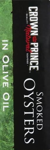 Crown Prince Natural Smoked Oysters in Olive Oil 3oz Non-GMO High Quality