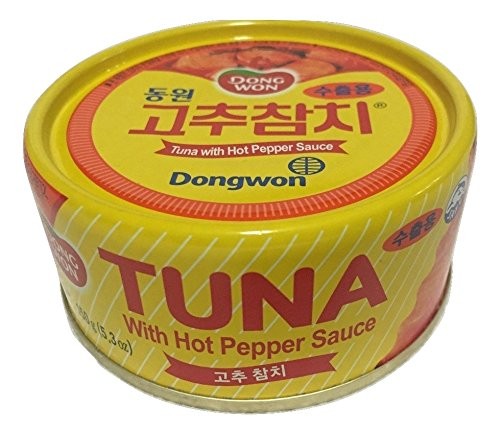 Dongwon, Tuna With Hot Pepper Sauce, 5.29 Ounce 4cans
