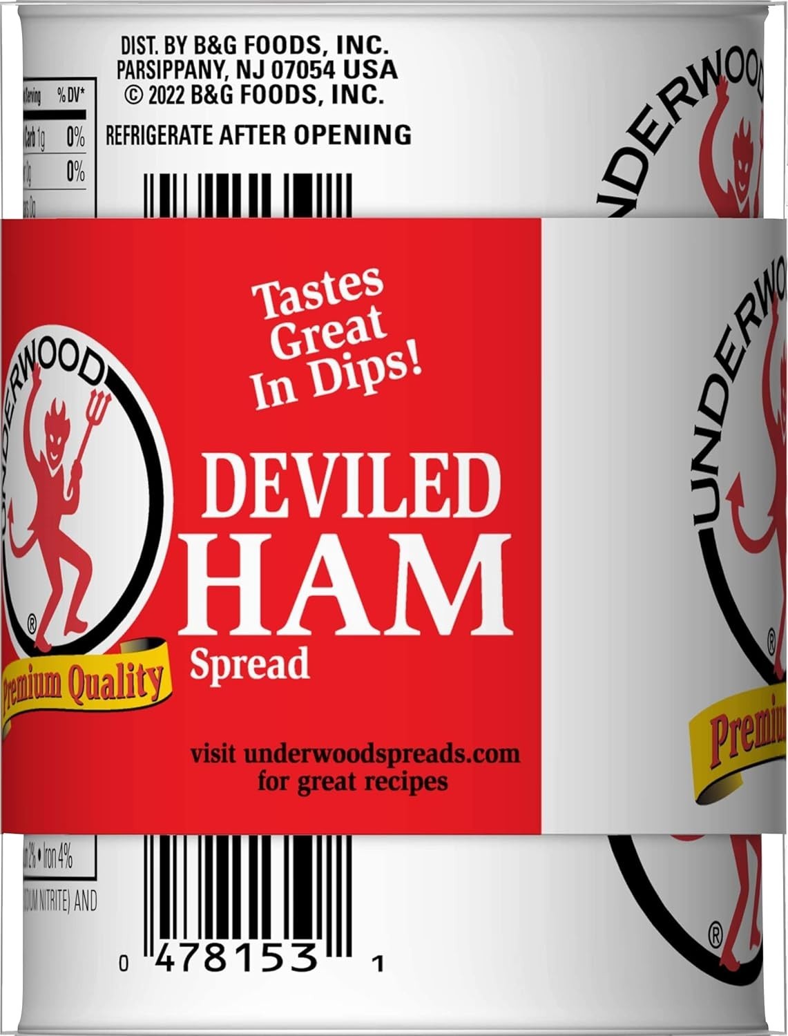 Deviled Ham Meat Spread canned long Life Meat, 4.25 ounce pack of 4…
