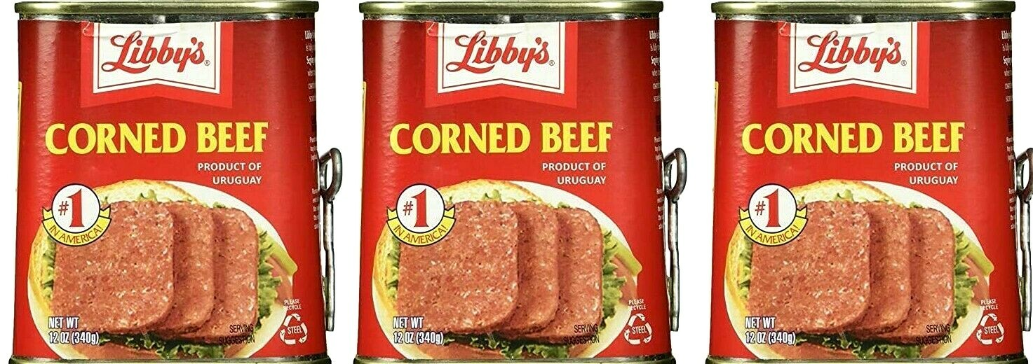 Libby’s Corned Beef 12 oz ( Pack of 3 ) ~ Exp 3/14/2027