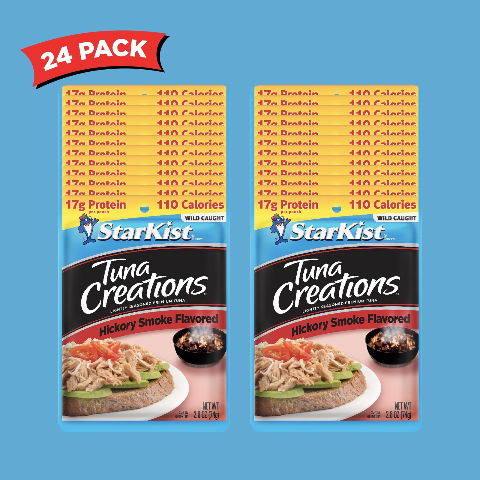 StarKist Tuna Creations Hickory Smoked Wild Caught 2.6 Oz Pack of 24