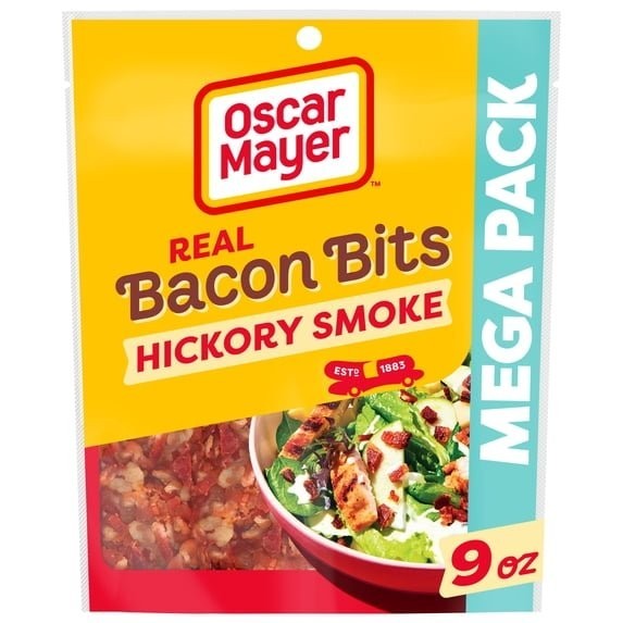 Oscar Mayer Real Bacon Bits Mega Pack 9 oz Bag Hickory Smoke Salad Topping