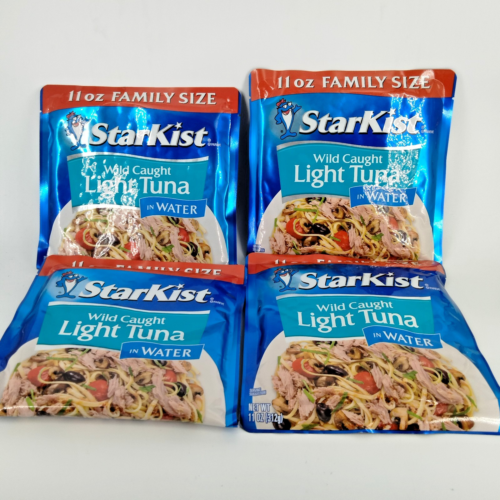 StarKist Wild Caught Chunk Light Tuna in Water 11 oz Pouch 4 Pack Exp 09 2028