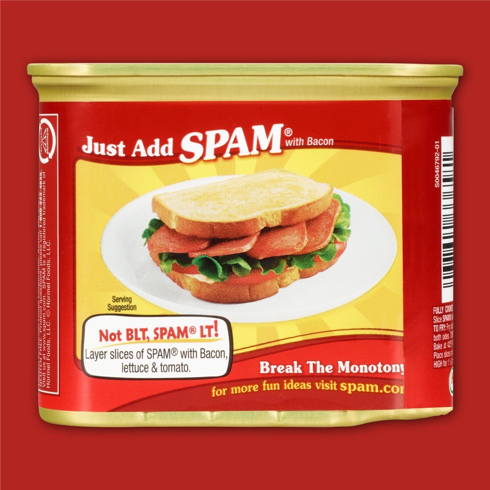 (3-pack) Luncheon meat with Hormel bacon, 12 oz aluminum can