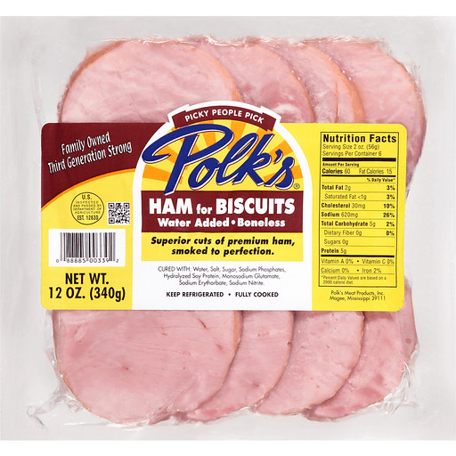 Polk’s Ham For Biscuits 12 Oz (4 Pack)