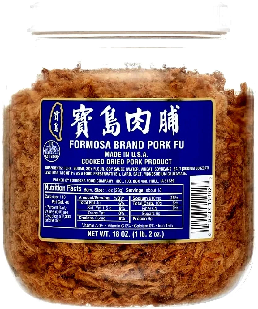 Formosa Brand Pork Fu Cooked Dried Pork Product 18 oz ( Pack of 2 )~11/2026