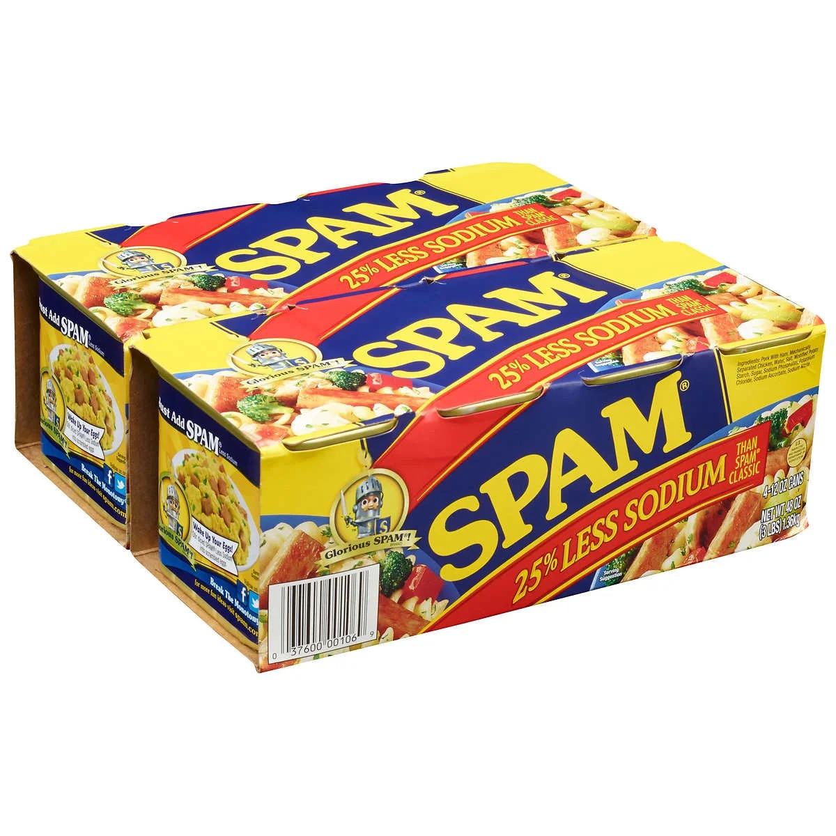 Low Sodium Spam, 8-Count, 12 oz