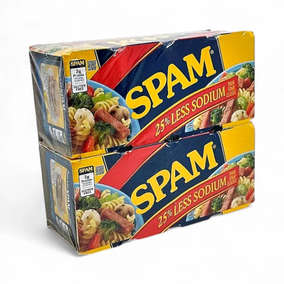 Spam Luncheon 25% Less Sodium 8 Pack 12oz Each Expiration June 2028