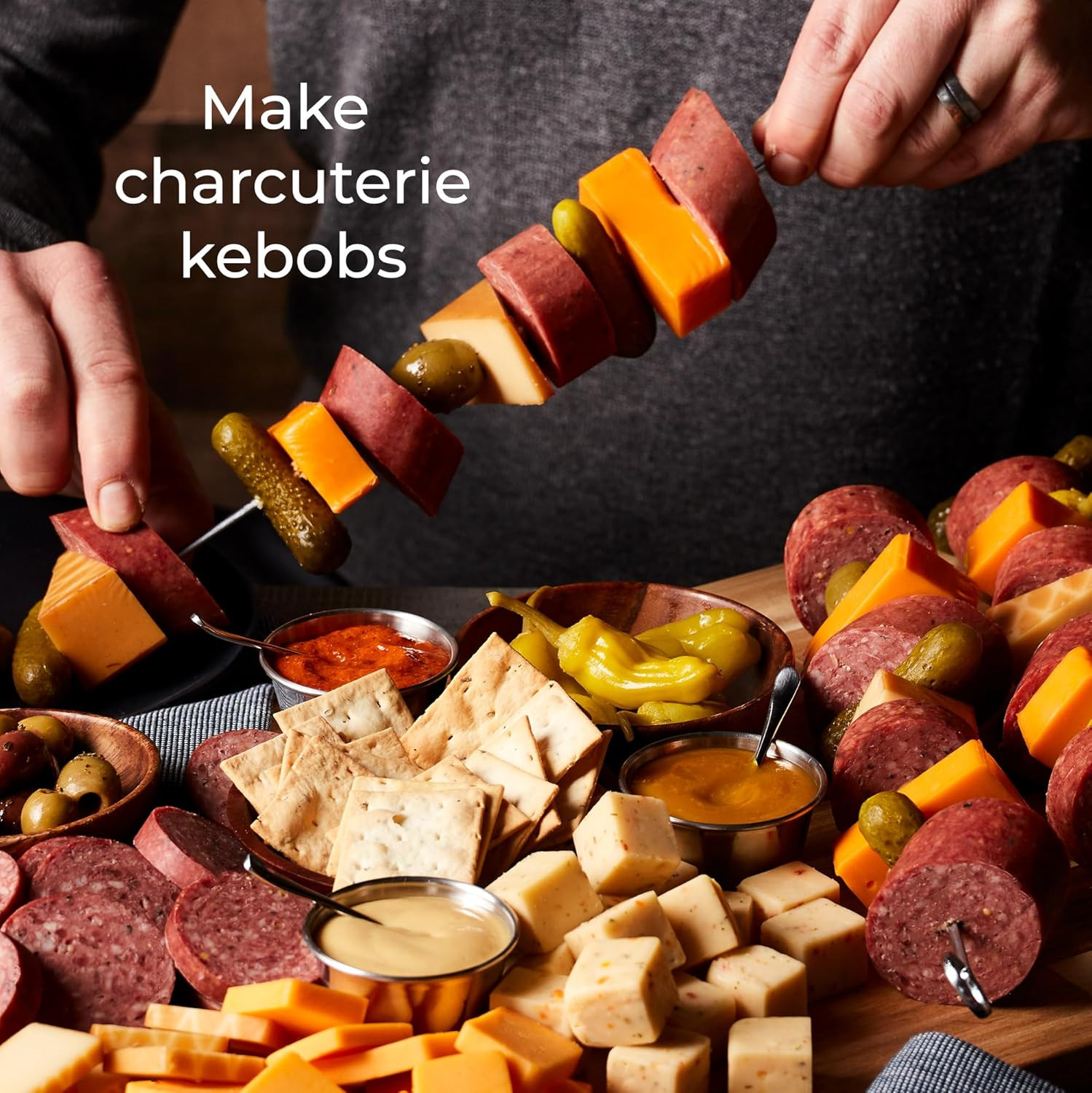 Party-Size Signature Beef Summer Sausage, 26 Ounces | Great for Snacking, Gifts,
