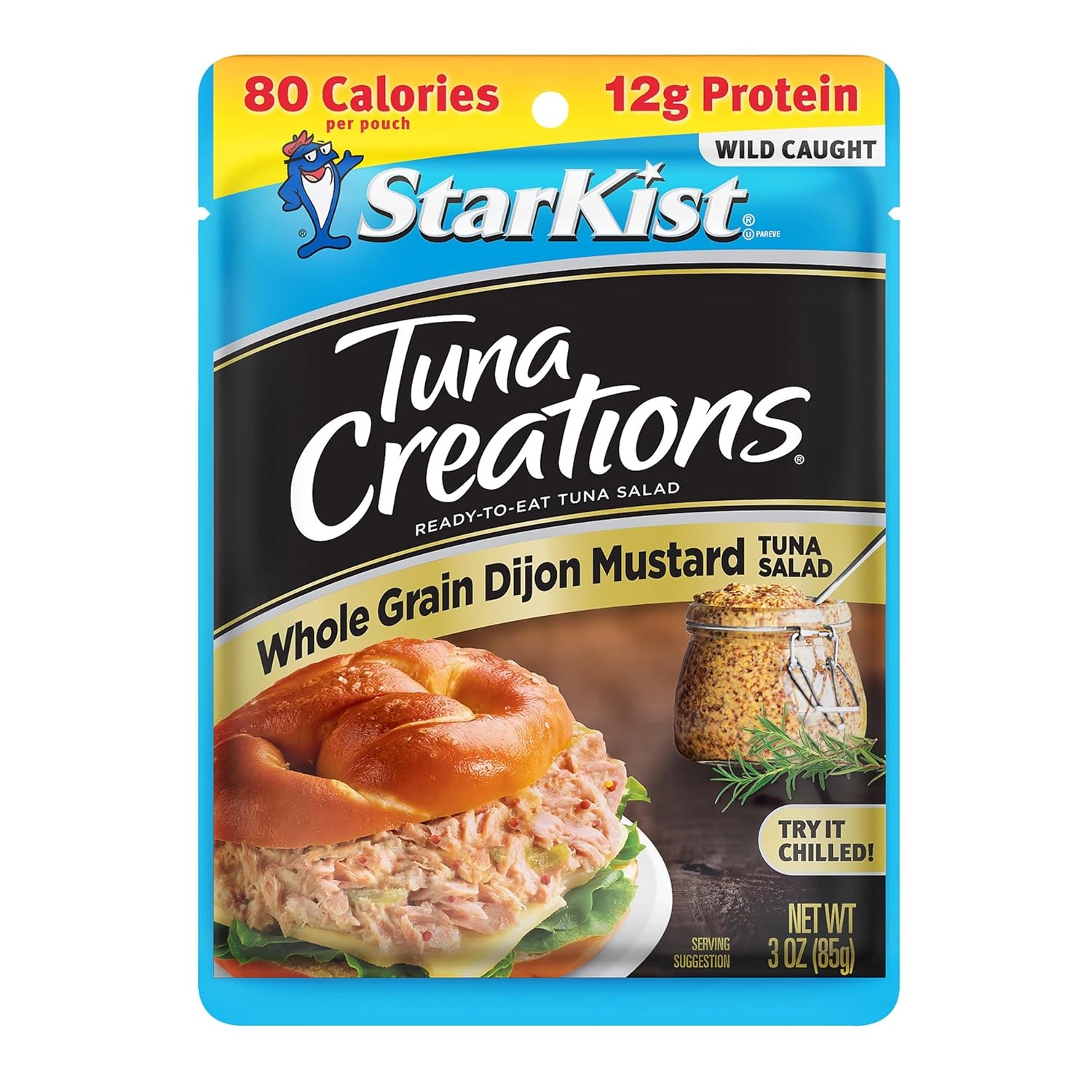StarKist Tuna Creations Whole Grain Dijon Mustard 3oz Pouch 24 Pack