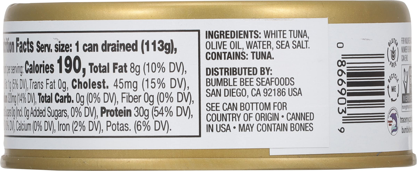 Solid White Albacore Tuna in Olive Oil, 5 oz Cans (Pack of 12) – Premium Wild…
