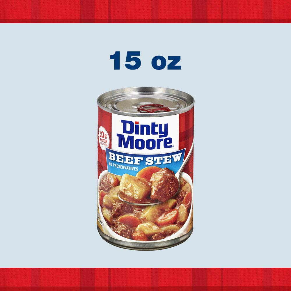 Beef Stew, 15 Oz (12 Pack), Fully Cooked & Ready-To-Eat with Fresh Potatoes & Ca