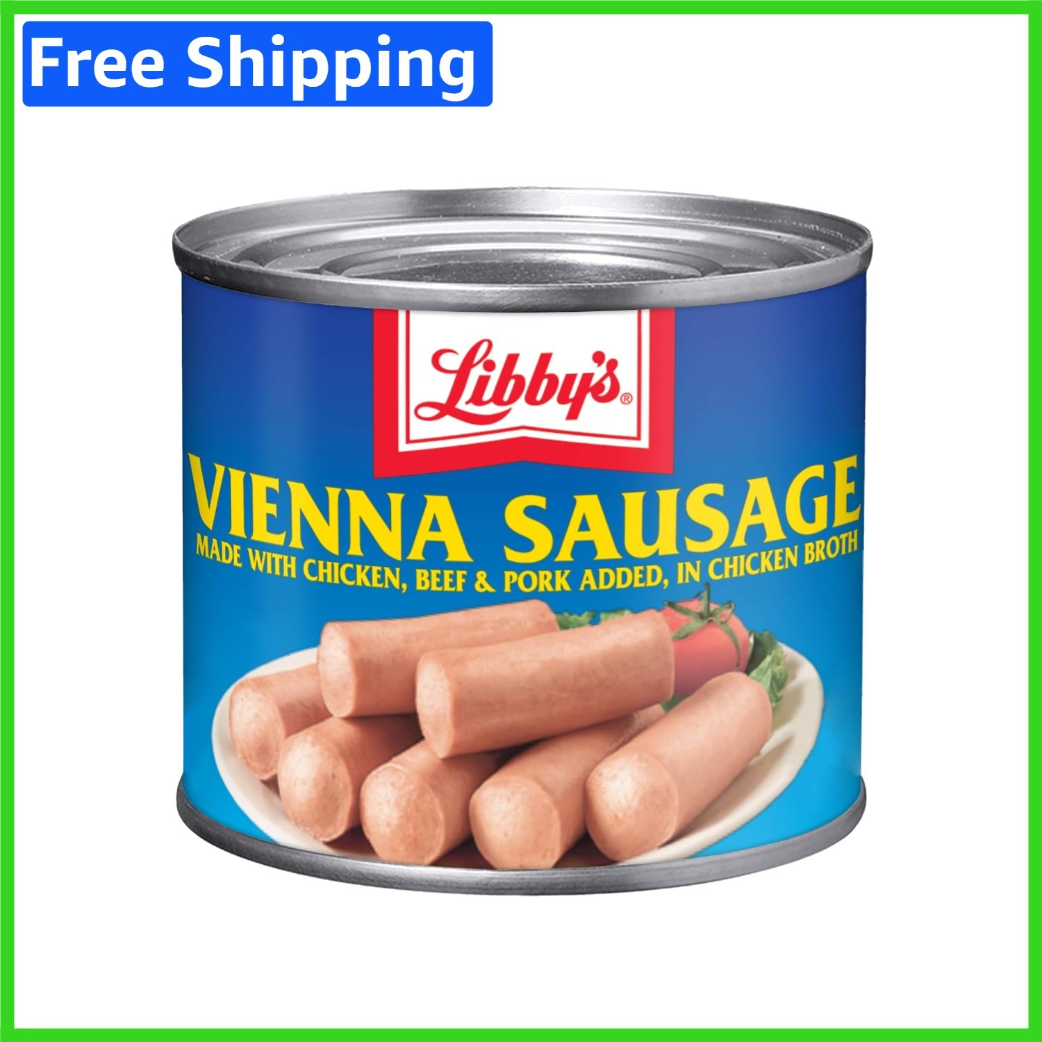 Easy Prep Vienna Sausage in Chicken Broth, 24×4.6 oz – Great for Snacking