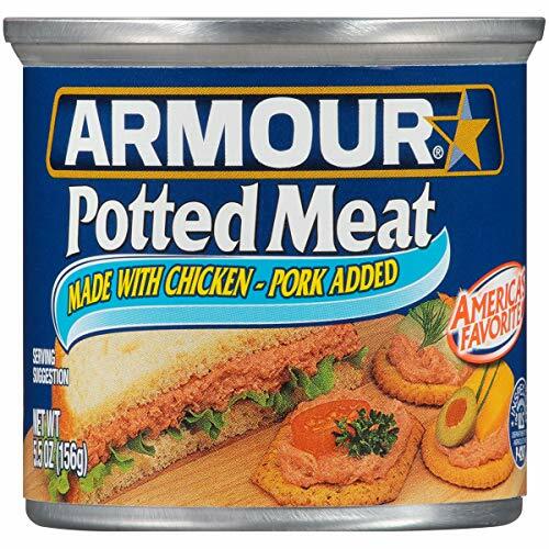 Armour Potted Meat, Keto Friendly, Chicken & Pork 4.6 oz [24-Cans]