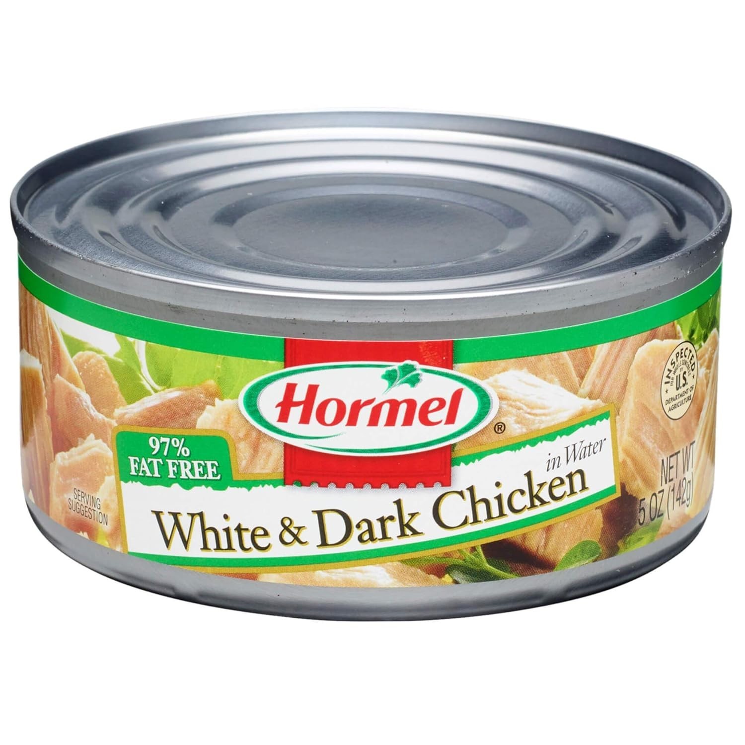 Canned White and Dark Chunk Chicken, 5 Ounce Pack of 12