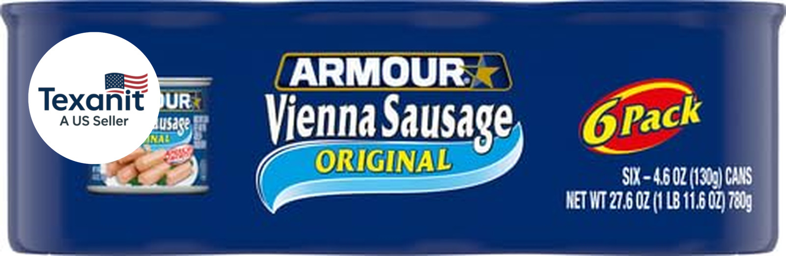 Star Vienna Sausage, Original Flavor, Canned Sausage, 4.6 Oz (Pack of 6)