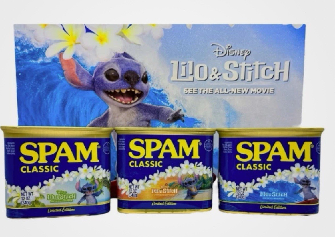 3 limited edition Disney Lilo & Stitch SPAM Can Sold Out Hawaii Release Musubi