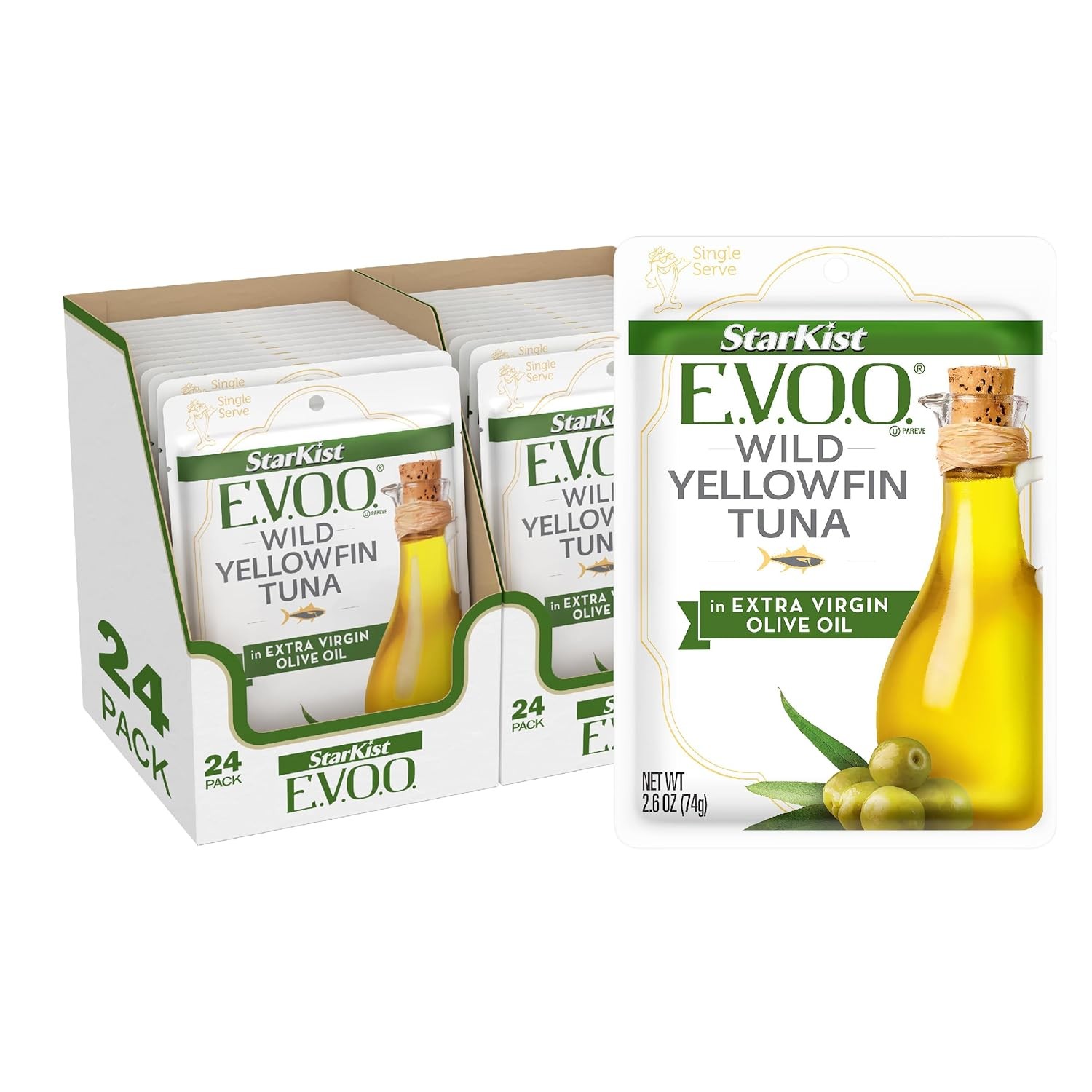 StarKist E.V.O.O. Yellowfin Tuna in Extra Virgin Olive 2.6 Ounce (Pack of 24)