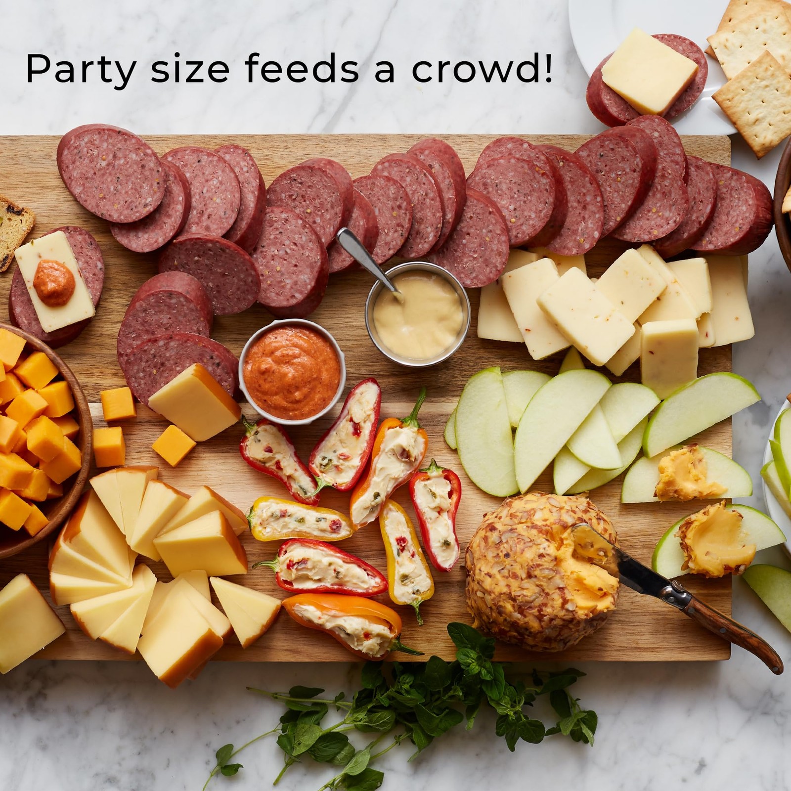 Hickory Farms Party-Size Signature Beef Summer Sausage, 26 ounces 100% Beef