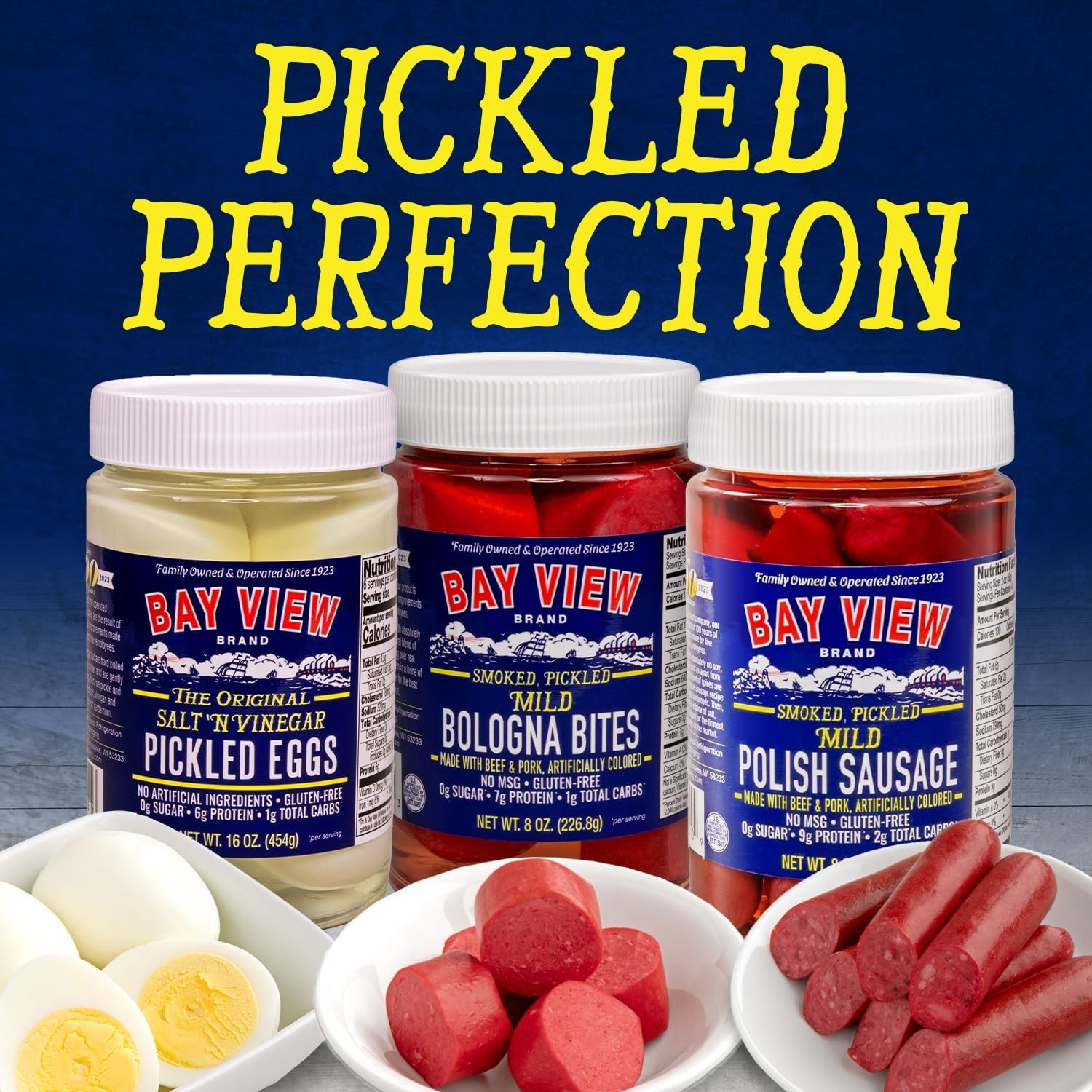 Authentic Salt ‘N Vinegar Pickled Eggs, Boiled & Peeled – 16oz Family-Run Flavor