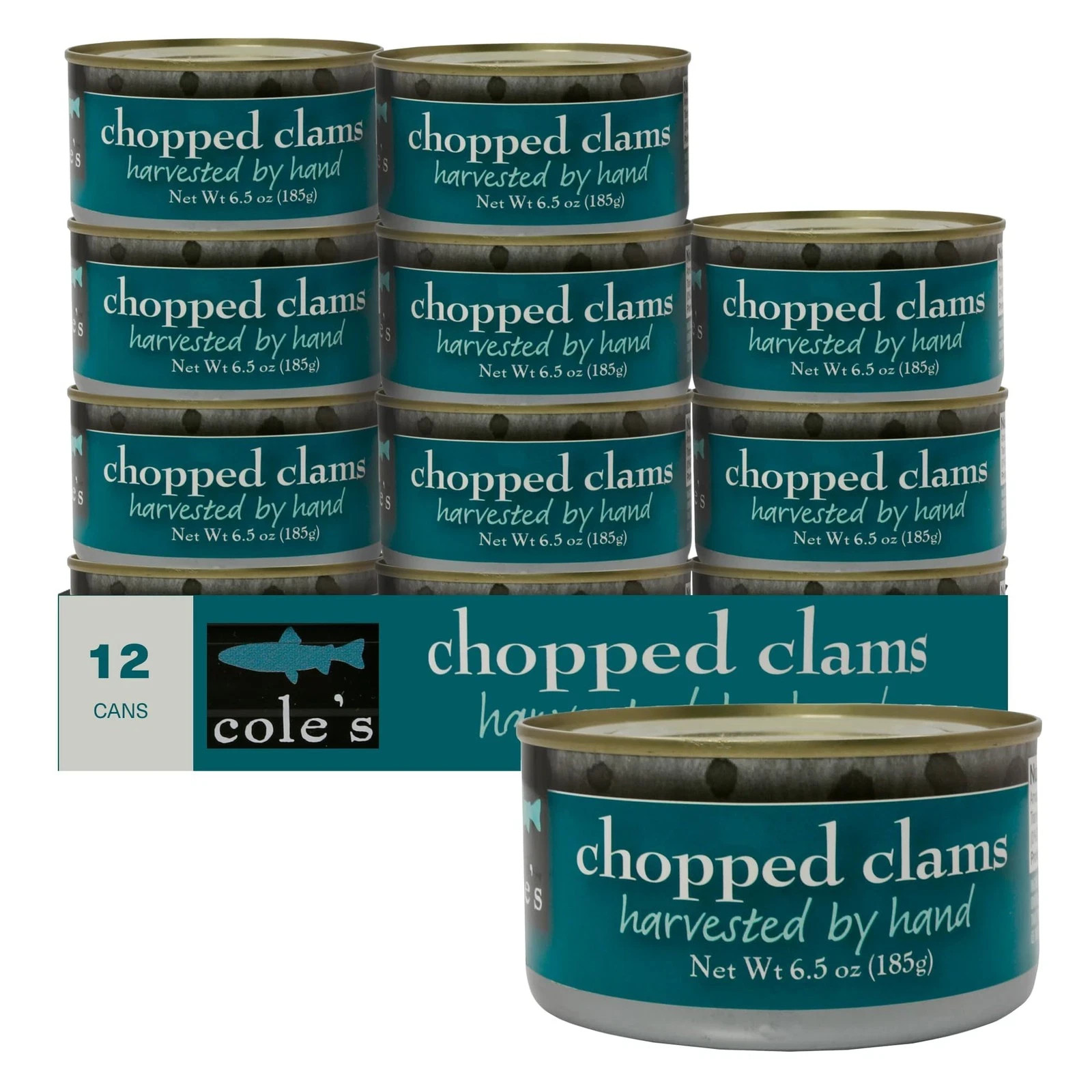 COLES CANNED AND CHOPPED CLAMS – Harvested in Crystal Clear Water Gluten Free…