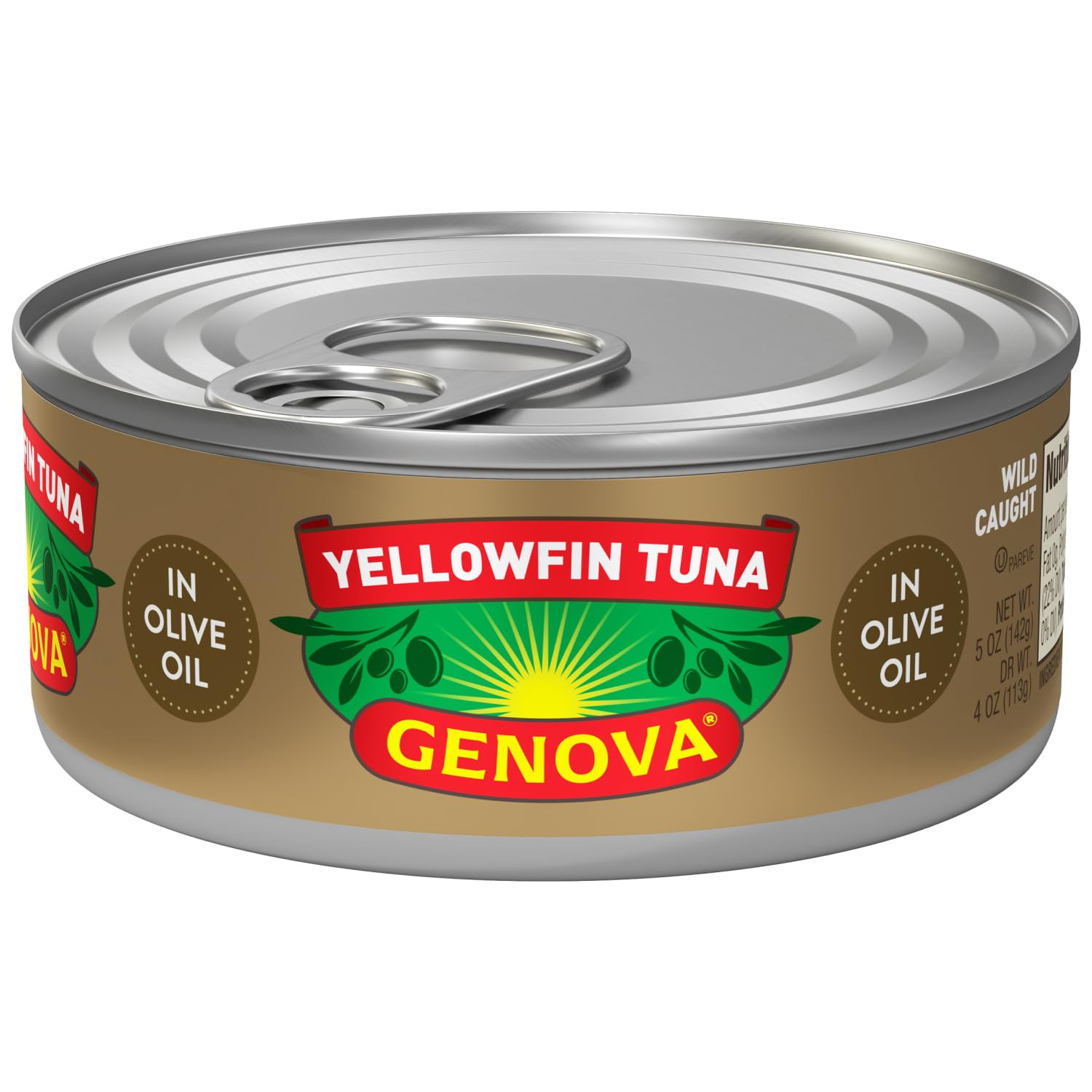 Premium Yellowfin Tuna in Olive Oil, 5 Ounce Cans (Pack of 24), Wild Caught Cann