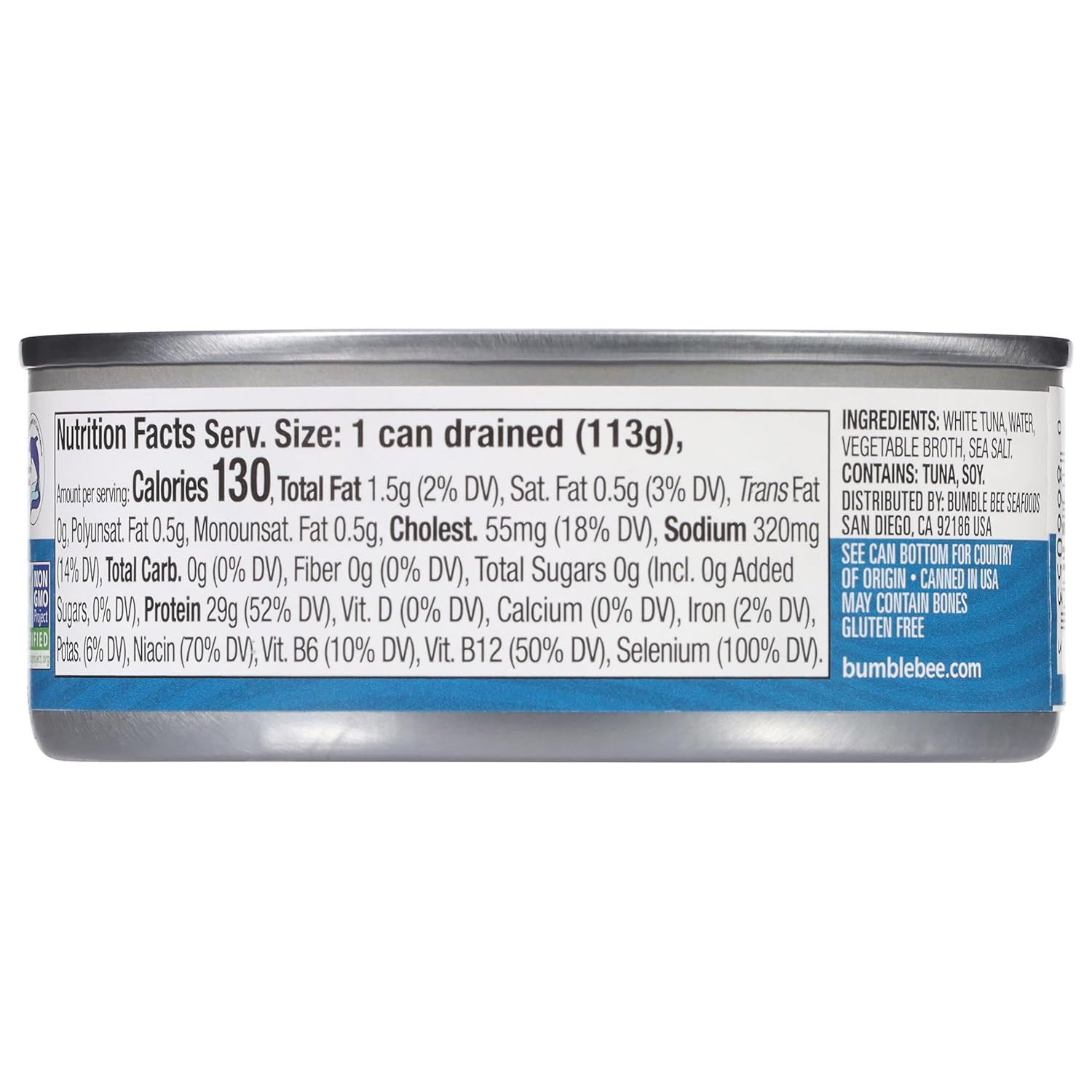 Bumble Bee Solid White Albacore Tuna in Water 5 Oz Can Pack of 24 Wild Caught