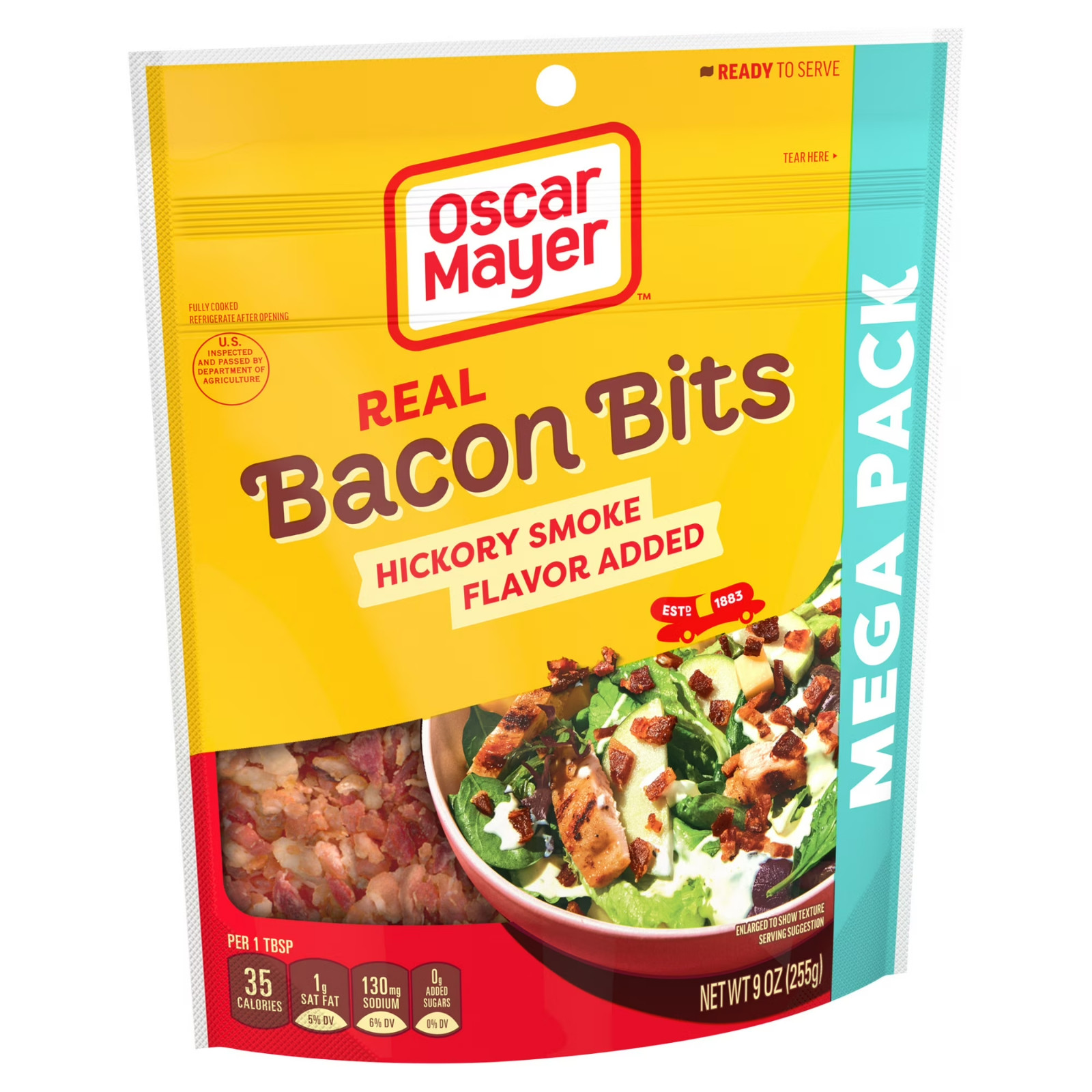 Oscar Mayer Real Bacon Bits Mega Pack, 9 oz Bag, 2-2.5 cups……….