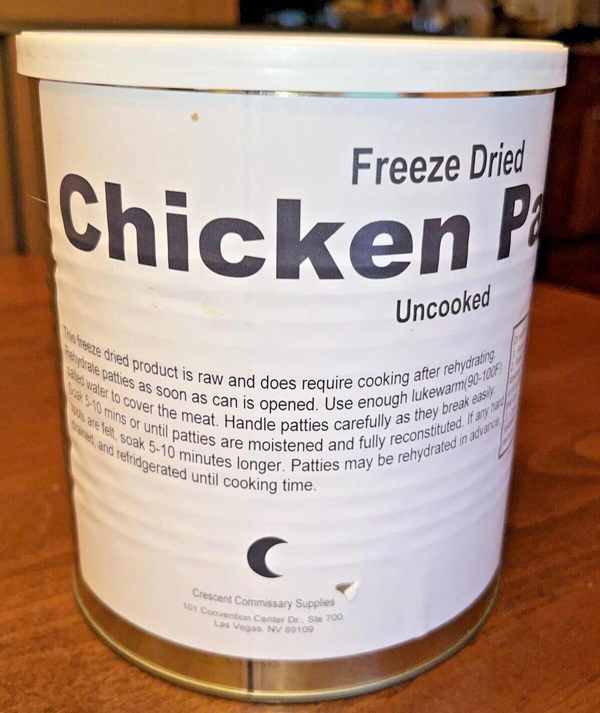 Crescent Commissary Freeze Dried Emergency Food Chicken Patties – Prepper