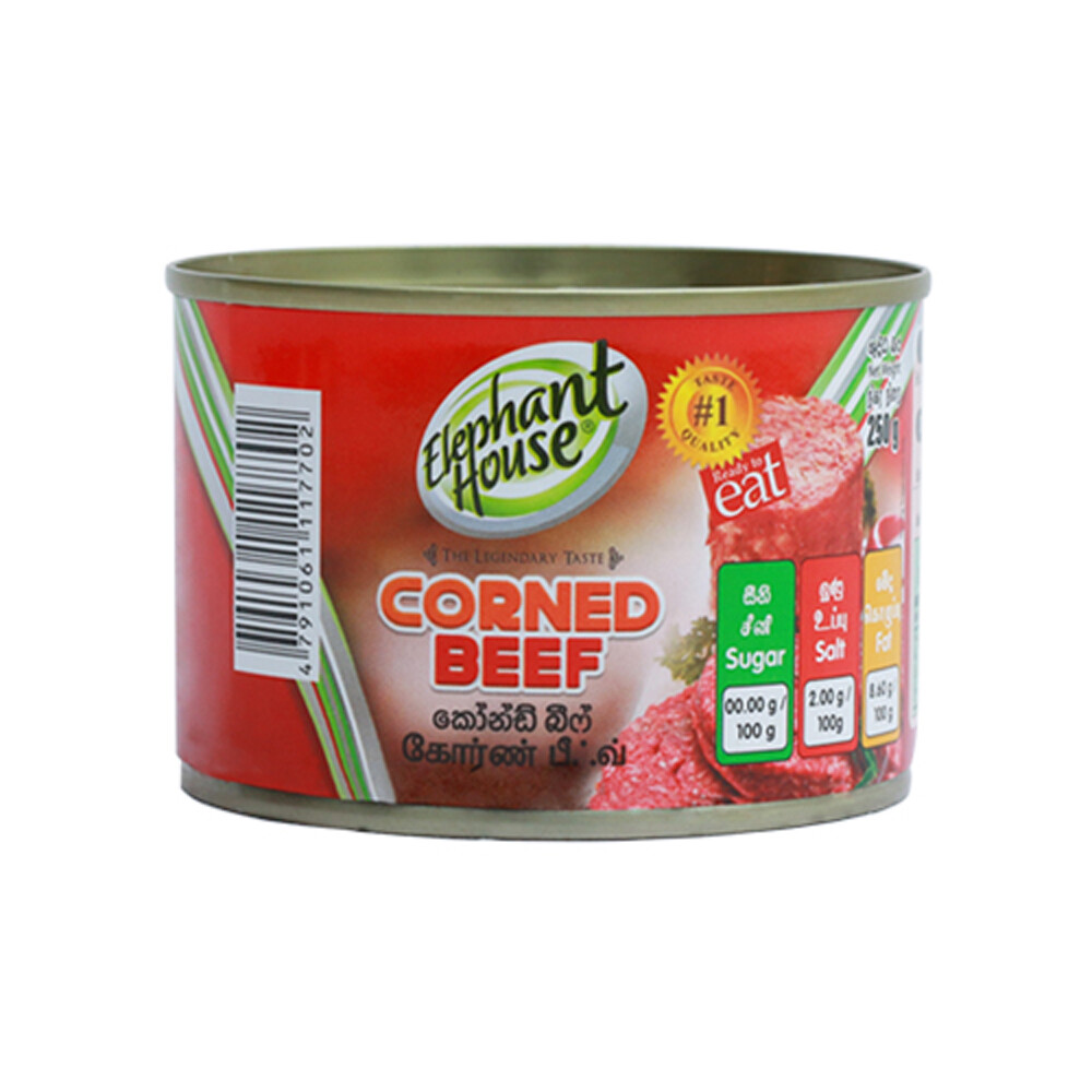 MRE Canned Corened Beef 250 g from Sri Lanka Elephant House Brand