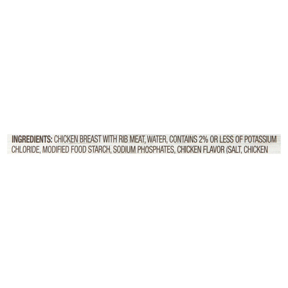 6 Pack Canned Chicken Breast Chunks in Water Fully Cooked Low Sodium 12.5 oz