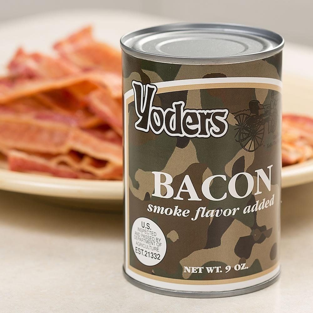 Yoders Canned Bacon, 12 oz., 60-70 Slices Per Can