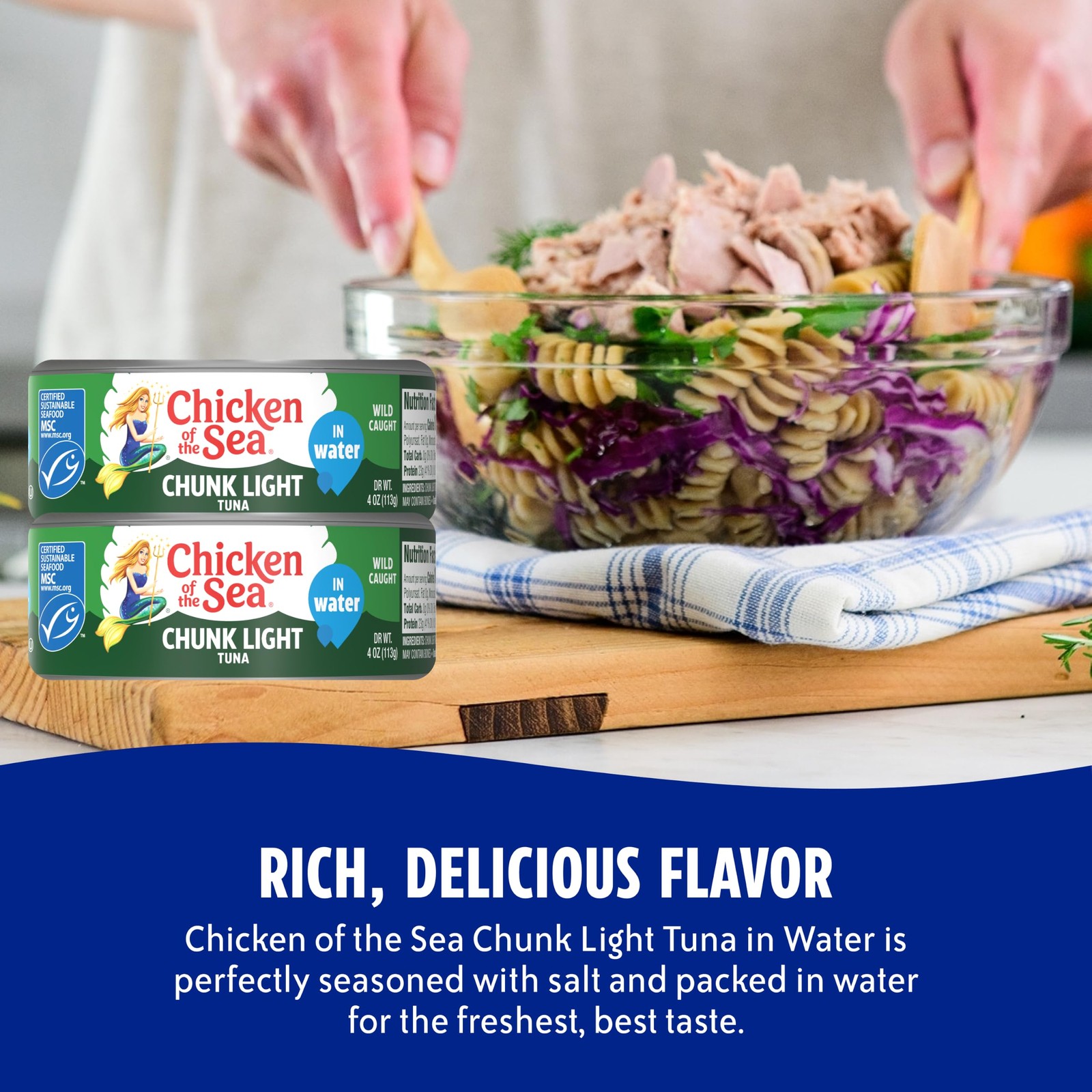 Chicken of the Sea Wild Caught Chunk Light Tuna, 5 Ounce 5 (Pack 10)