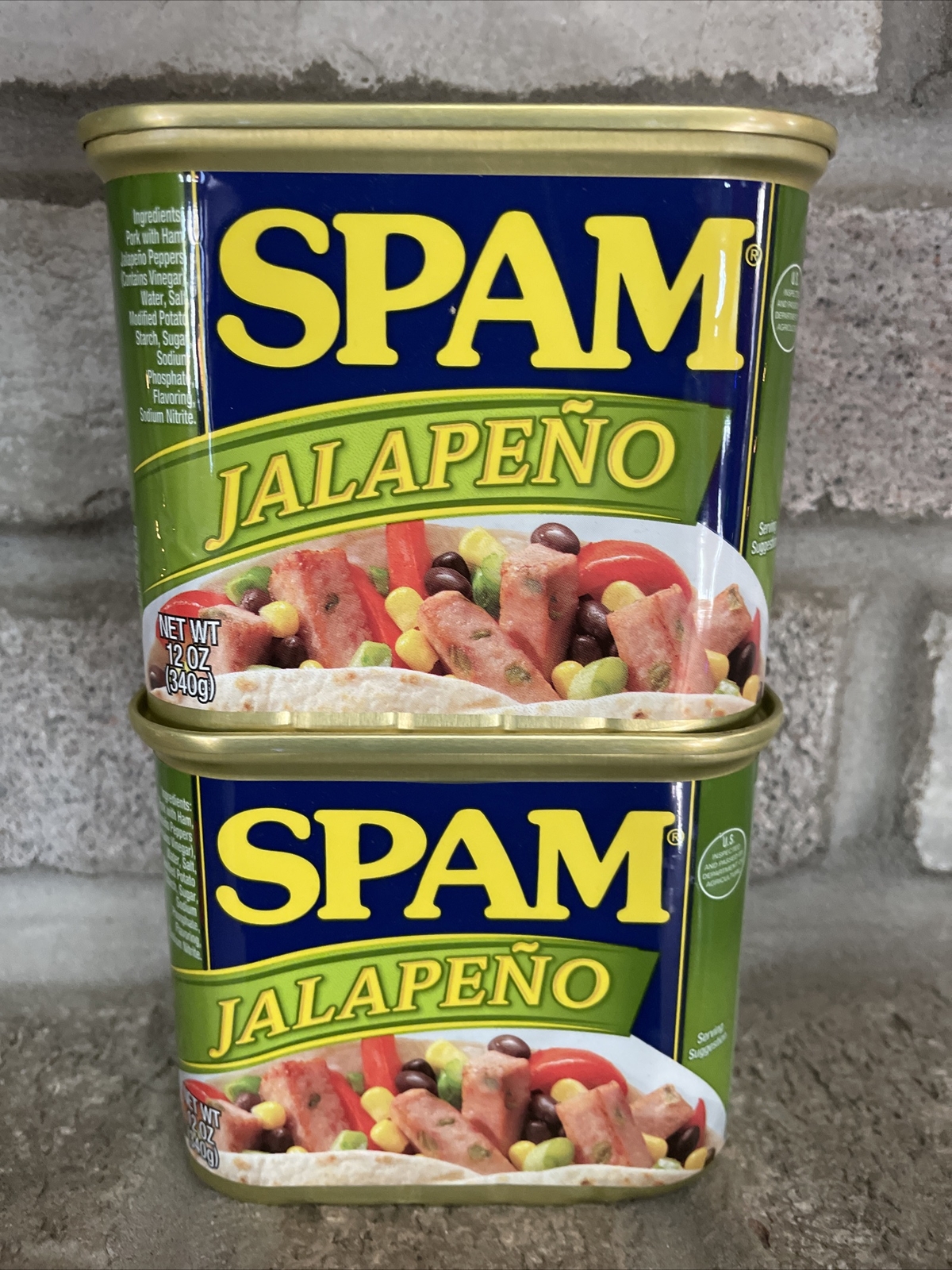 Spam Jalapeño Lot of 2 -12 oz Buy-FREE SHIP!