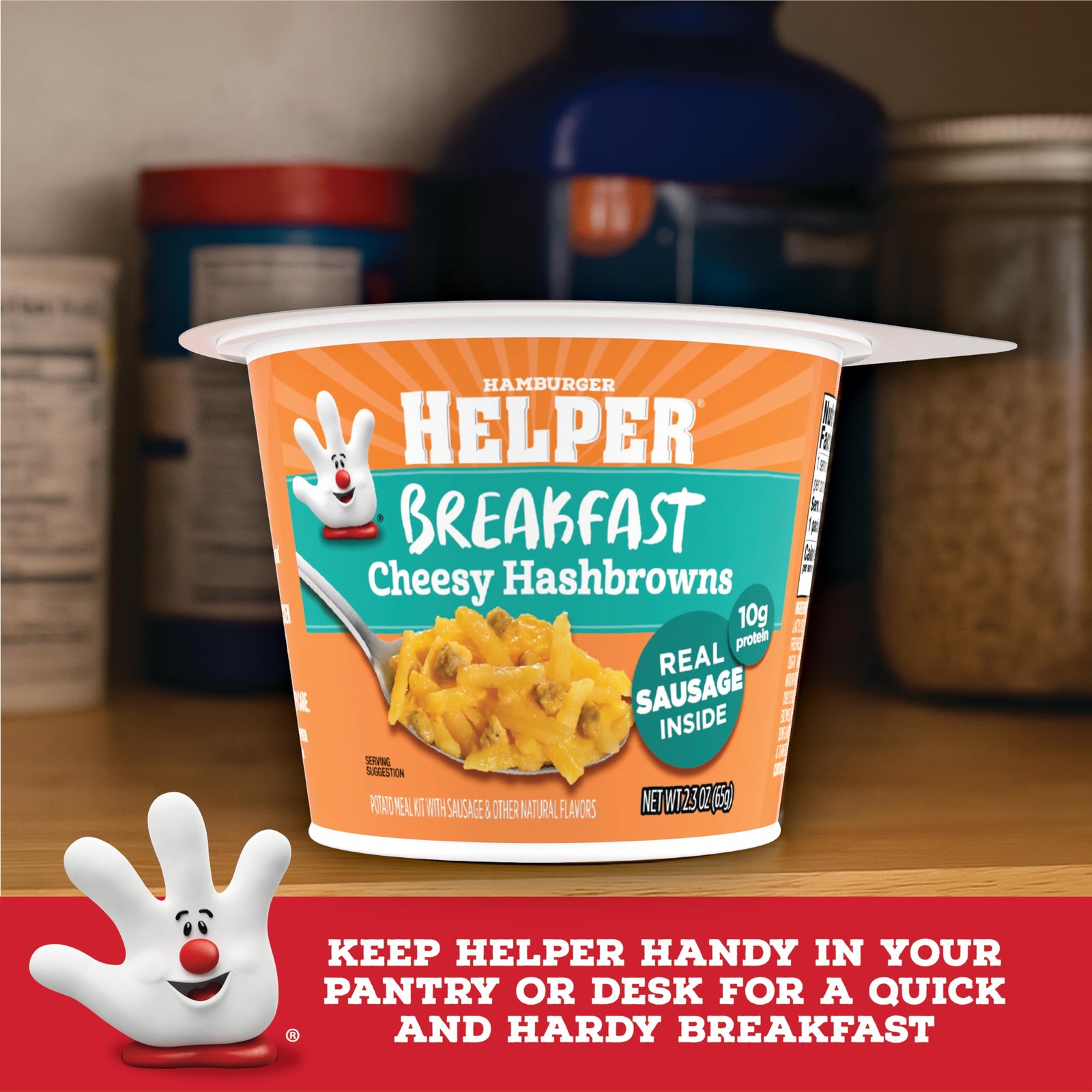 Cheesy Hashbrowns Microwave Cups Quick Breakfasts for Busy Mornings 6 Pack