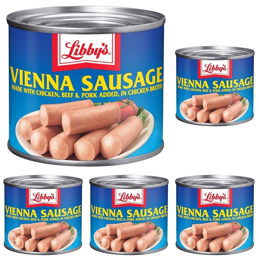 Fully Cooked Classic Vienna Sausage Pack of 5 – Perfect for Snacks and Recipes