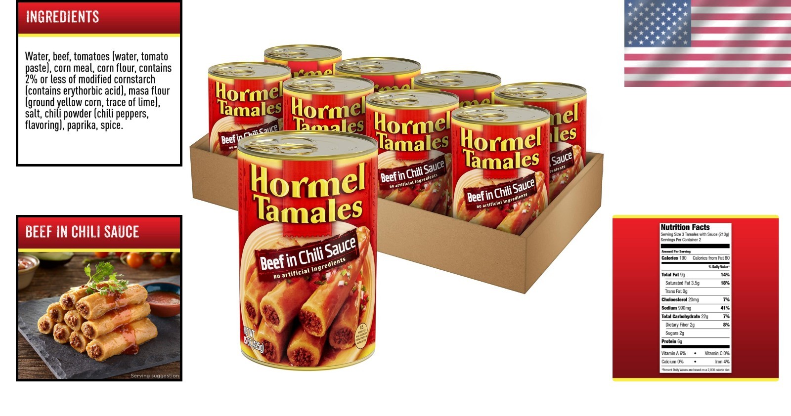 Delicious Ready-to-Eat Beef Tamales 8-Pack – Flavorful, Protein-Rich Treat