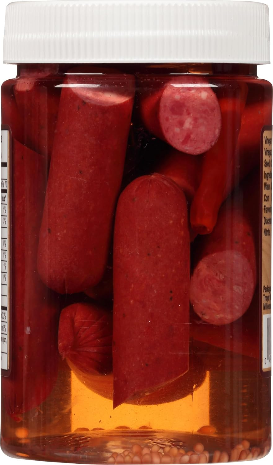 Pickled Smoked Polish Sausage, 8 Ounce Jar