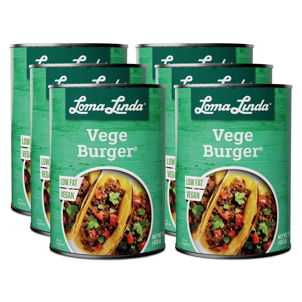Loma Linda Low Fat Vege-Burger (15 oz.) – Plant Based Ground Beef – Vegan
