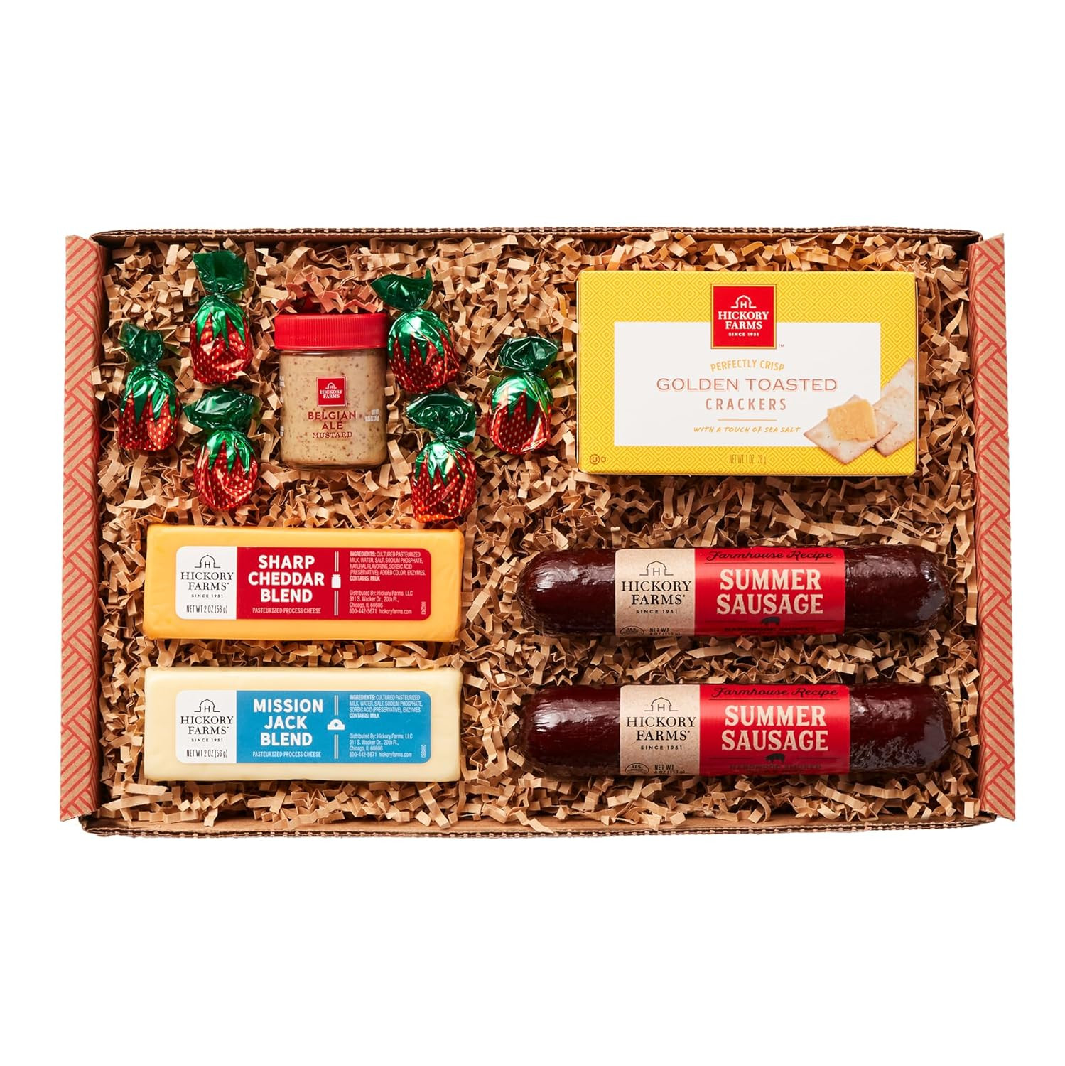 Hickory Farms Farmhouse Meat & Cheese Food Gift Basket (Small) – Box Set | Charc