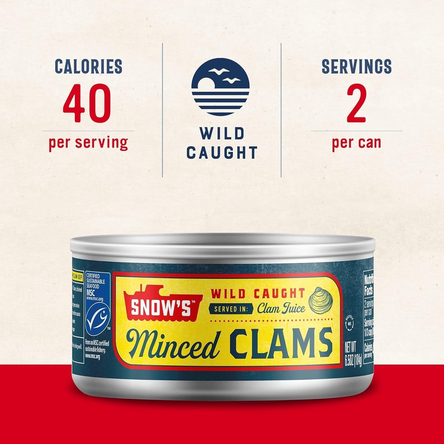 6.5 oz Canned Minced Clams – Versatile & Keto Friendly Seafood Pantry Staple