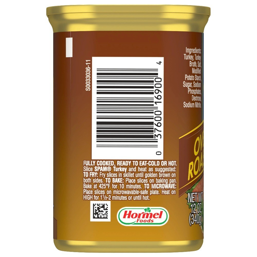 Oven Roasted Turkey Canned Meat 12 oz 3-Pack for Cooking & Snacks